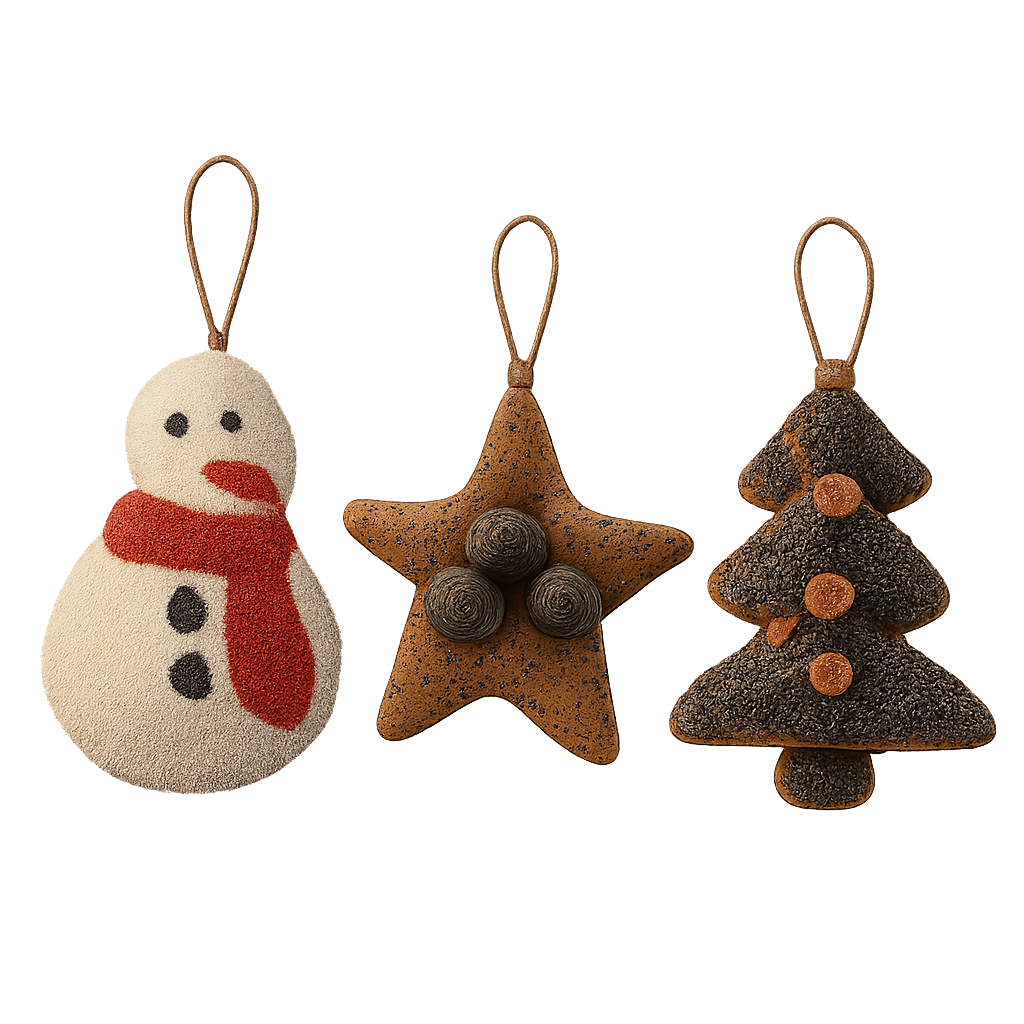 Fabric Ornaments and Figurines